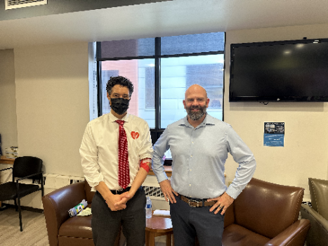 Dr. Philip Chan and RIBC's Beau Tompkins.