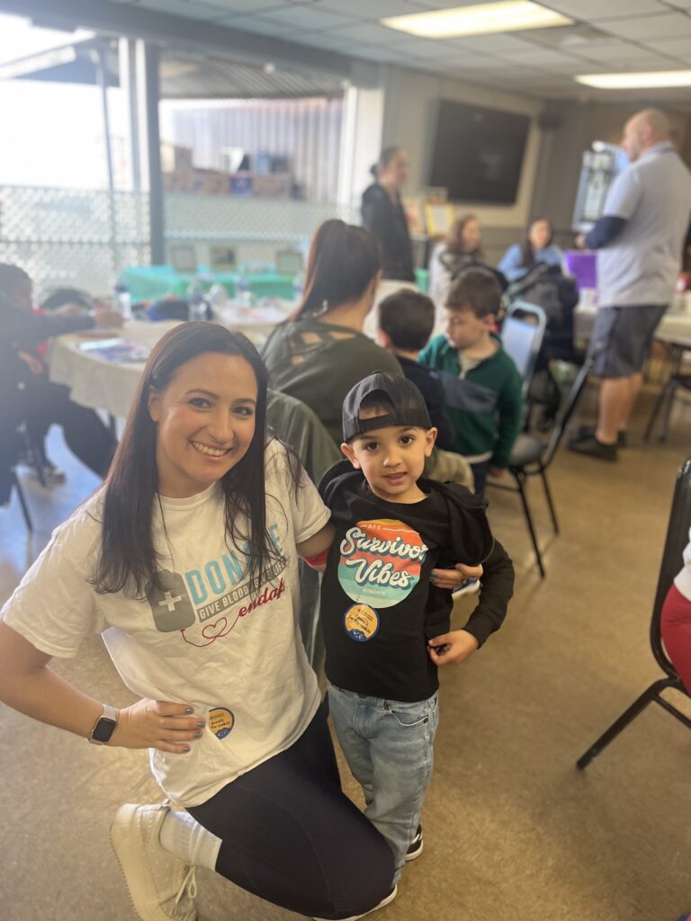 Rebecca Elshanawany and child