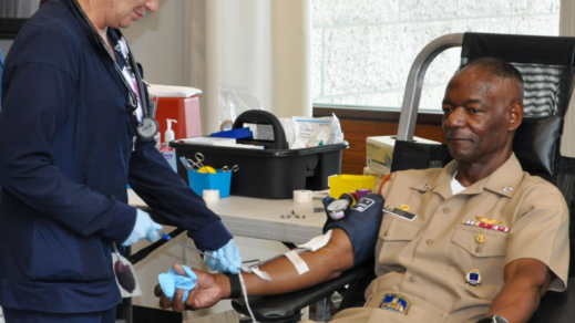 Naval War College Community Supports Local Blood Supply