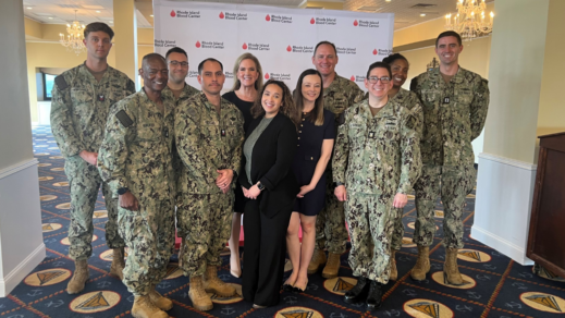 RIBC honors General Dynamics Electric Boat and Naval Station Newport for their longstanding support of blood drives